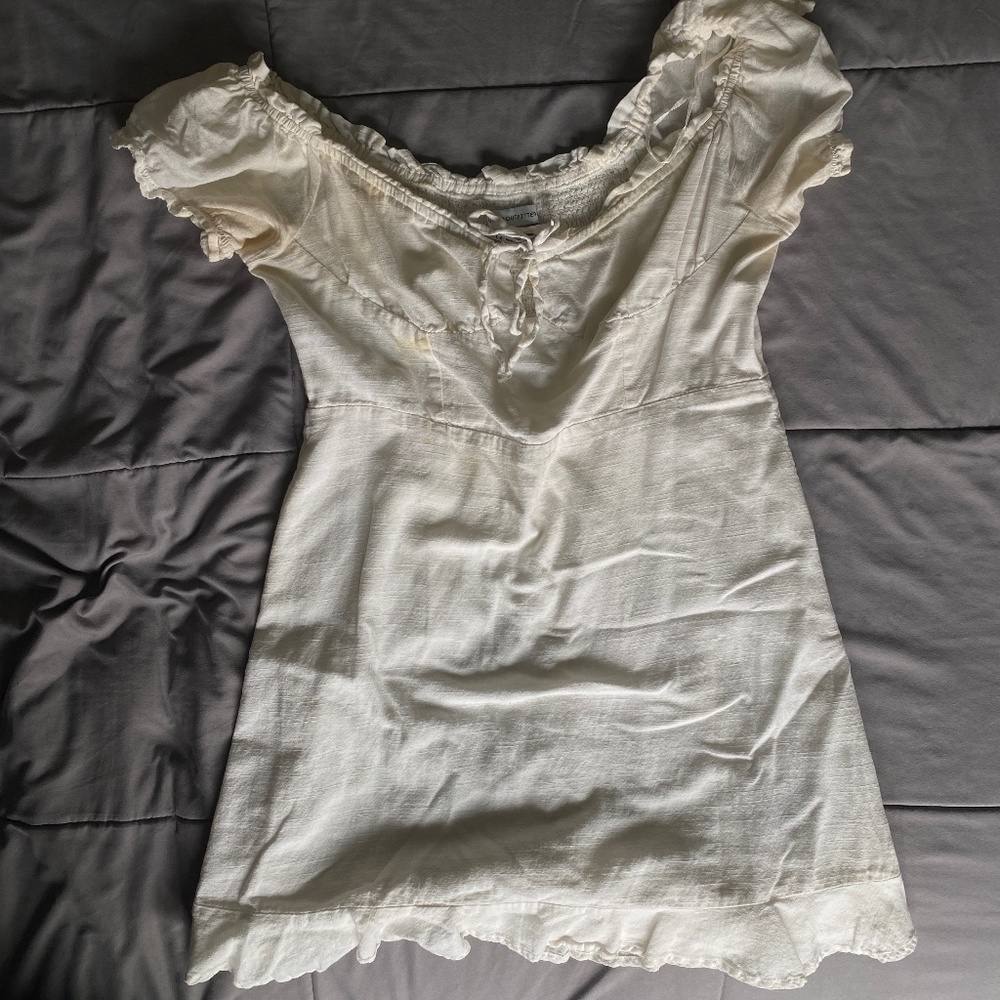 BDG Urban Outfitters Cream/White Dress SIZE L